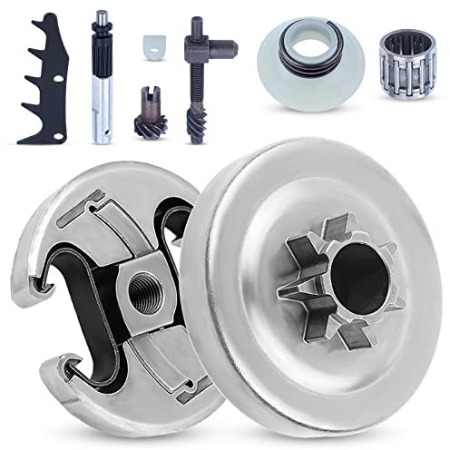 Atunee . Engrenage à vis sans fin de pompe à huile pour Husqvarna 340 345 445 450 compatible avec Jonsered 2145 2150 825,5 cm 7T