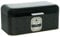 Lashuma Brot Aufbewahrung schwarz Luxus, Vintage Brotbox 36x21 cm, Brotkasten Blech mit Deckel