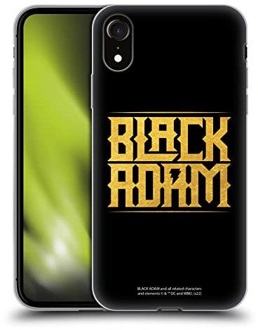 Head Case Designs Offizielle Black Adam Logotyp Graphics Gel Handyhülle Hülle [Militärischer Schutzgrad] Kompatibel mit Apple iPhone XR