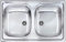 Lavello Cucina 2 vasche Inox 79 x 50 cm - 011552.X1.01.2016