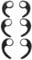 UKCOCO Ear Hook Ear Clip 6pcs Silicone Earphone Hook Holder Earbud Hooks Replacement Ear Fins Wings Sports Ear Hooks Anti-slip Earbuds Stabilizers Eartips Adapters for Earphones 10mm