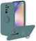 Compatible avec Coque Redmi Note 8 Pro Antichoc avec Support, Etui Xiaomi Redmi Note 8 Pro Silicone avec Stand Voiture Magnetique Coque de Telephone Protection Housse (Vert foncé)