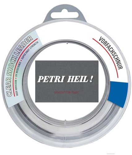 Shockleader 100 Meter Spule 10-45Kg, Schlagschnur Vorfach-Material, Abriebfest + gratis Petri Heil! Aufkleber (45kg - 1,00mm)