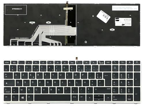 Clavier FRANÇAIS AZERTY pour HP PROBOOK 650 G4 / 650 G5 / 450 G5 / 455 G5 / 470 G5-6037B0134223 SN6166BL + rétro-éclairage