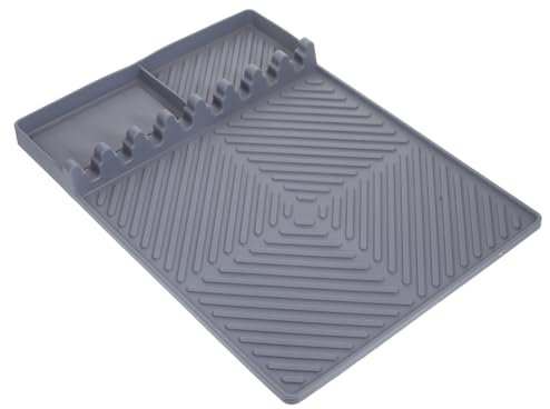 LABRIMP Silikon-grillmatte Seitenablagematte Hitzebeständige Grill-werkzeugmatte Ablageunterlage Für Grillutensilien Organisierende Grill-seitenmatte