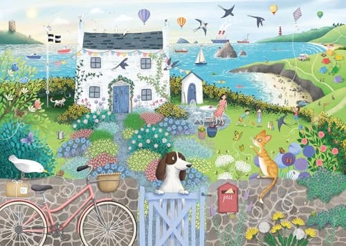 Ravensburger Puzzle 12001104 - Coastal Cottage- 1000 Teile Puzzle für Erwachsene und Kinder ab 14 Jahren