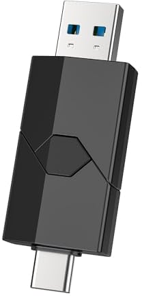Clé USB C 128Go 3.0, Vansuny Clé USB C 128 Go 3.0 Clef USB C Dual USB rétractable Double Connectique pour Smartphone/TV/PC Tablette/Ordinateur