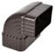 Adaptateur coudé pour gouttière - 65 ° - Raccord de gouttière rectangulaire en alliage d'aluminium pour drainage de toit/mur/terrasse