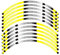 Motorrad-Radaufkleber Motorrad Reflektierende Aufkleber Racing Zubehör Für Hypermotard Rad Reifen Felge Kreative Aufkleber Emblem(M)