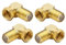 Comforty Sat-Winkel-Adapter Set, 4 Stücke Sat Winkelstecker 90 Grad, F-Winkelstecker, Antennenstecker Winkel für Antennenkabel, Satellitenkabel, Koaxialkabel, Vergoldet