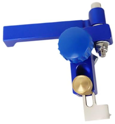 MagiDeal Fence Flip Stop T Slot Stop Limit Stop Adjustable Blue Flip Stop Block Track Stop Block for Miter Saw Woodworking