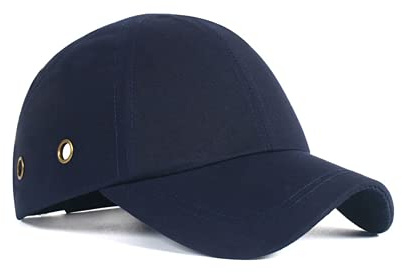 Baseball Bump Cap Safety Hard Hat Head Protection Cap Four Vents (Blue)