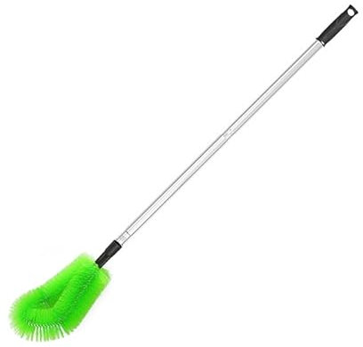Gutter Cleaning Tools from The Ground,Extendable Guard Cleaner Tool,Roof Gutter Cleaner,Detachable Cleaning Brush and Scoop Roofing Guard for Cleaning Leaves and Debris(1.2m set)