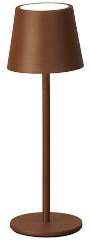 easy! BY FHL FH Lighting ROXI LED Akku Tischleuchte – Dimmbar, IP54 Outdoor & Indoor, USB-C Ladung, Mobile Design für Camping, Balkon, Terrasse, Garten, Indoor (Rostfarben)