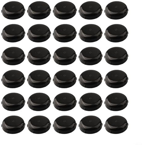 Lot de 30 pieds de protection fiables pour chaises en métal, spécialement conçus pour les pieds en fer forgé en plein air (noir)