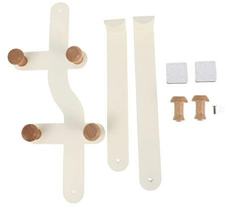 Holibanna Percha Para Puerta Colgador De 6 Ganchos De Madera Fácil De Instalar Ahorra Espacio