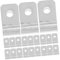Garneck 100 Pièces pince de clôture grillage à poules attaches de fil de clôture grillage soudé -fils de clôture attache de grillage -câbles en acier inoxydable aluminium