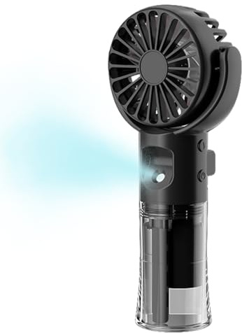 Generico Ventilateur manuel avec ventilateur portatif portatif à main | appareil rafraîchissant 4 vitesses USB rechargeable pour la marche de d'été