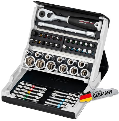 Hazet SmartCase Steckschlüssel-Satz 2200SC-2-PD, Länge 130 mm, Höhe 50 mm | 1/4 Zoll (6,3 mm) Sechskant massiv, 1/4 Zoll (6,3 mm) Vierkant hohl, Länge 130 mm, Breite 118 mm, Höhe 50 mm, 900 g
