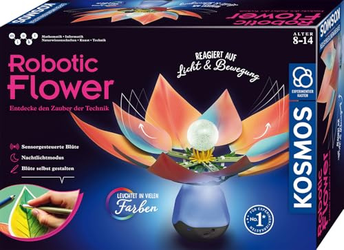 Kosmos Robotic Flower Experimentierkasten | Entdecke den Zauber der Technik mit Blumen und Botanicals, erlebe Technik in ihrer schönsten Form, ab 8 Jahre