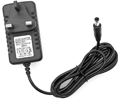 JZK 9V 0.5A 500mA Power supply, AC/DC adapter, replacement charger for Viavito Satori, for York Fitness Aspire Cross Trainer 52056 electronic exercise bike, with DC 5.5 x 2.5 mm plug connector