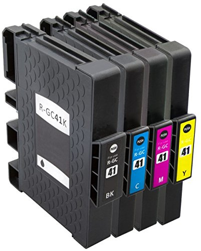 Patronenprofis 4 Tintenpatronen wie GC-41 Black (XL), Cyan (XL), Magenta (XL), Yellow (XL) für Aficio SG 3100, SNW, 3110 DN, dnw, n, SFNw, 3120 B SF, B SFN, B SFNw, 7100 DN