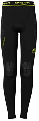 Uhlsport Herren Herren Tight Bionikframe Res Lange Tight, schwarz/Fluo gelb, XXL, 100564301