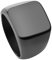 Personalized Master Personalisiert Gravur - Edelstahl Ring Glänzend Poliert Herren Siegelring Biker Quadrat Ring Gr.58-70 (Schwarz, 71 (22.6))