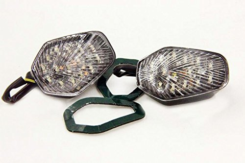 Klare LED-Blinker, Kompatibel mit Suzuki GSXR 600 750 1000 2001 2002 2003 2004