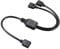 sourcing map RGB Splitter Cable 1 Female to 2 Female 3 Pin Extension Connector Cord Wire for 5050 3528 LED Light Strips 30cm Length