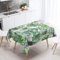 Tischdecke Abwaschbar, Chickw1 Wasserdicht Polyester Rechteckig Fleckschutz Ölfest Abwaschbar Pflegeleicht Mehrzweck Gartentischdecke 3D Tropische Blätter Muster (Palmenblätter,140x260cm)