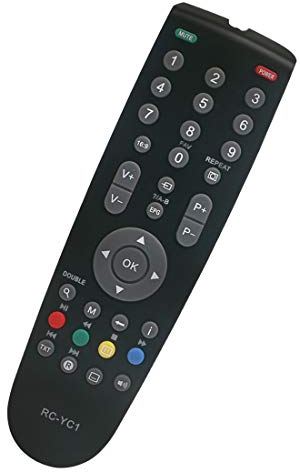 ALLIMITY Fernbedienung Ersetzen fit für Grundig 32GLX3002T RC-GD1 32GLX3100T2 RC-23 32GLX3101T2 RC-YC1 32GLX3102C 32GLX4000 32LHD72DVB-T 32VLC4010C 32VLE4300BA