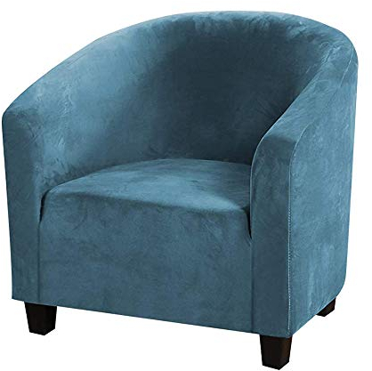 jianyana Sessel Überzug Elastisch Clubsessel Waschbare Stretch Sofabezug Badewanne Stuhlbezug Sessel Husse für Cafe Club Loungesessel Stuhl Sessel