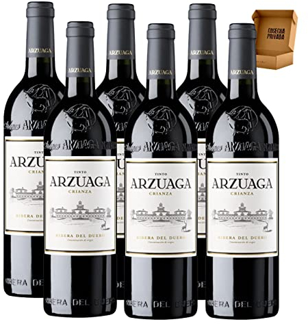 Arzuaga - Envío Gratis 24 H - Vino Tinto Ribera del Duero -Vino Regalo - Cosecha Privada (6 x Botella 75 cl, Crianza)