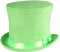 Thetru Kostüm Zubehör Zylinder Hut neon grün Karneval Fasching Gr. 57/58