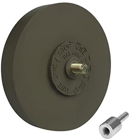 Tucana Ruota in gomma verde, strumento di rimozione adesivi e decalcomanie, per rimuovere gessati, strisce, adesivi e grafiche su auto, camper, barche e camion, diametro 10,2 cm, spessore 2,5 cm, con