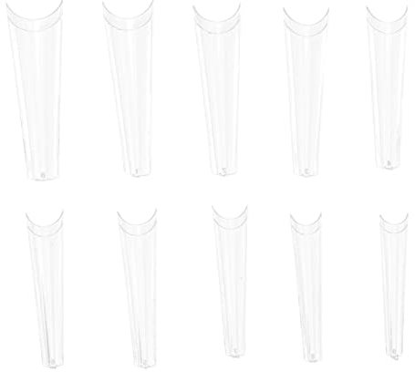 FOMIYES 500pièces Faux Ongles Artificiels Longs Cercueil Pour Manucure Couvre-ongles
