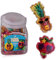 accentra Mini-Duschgel “The Fruits of Summer – Großpackung Gastgeschenk für Kindergeburtstag, Tombolapreis oder Adventskalender Füllung – Bonbonglas mit 24 x 50 ml, 2 Motive/Düfte