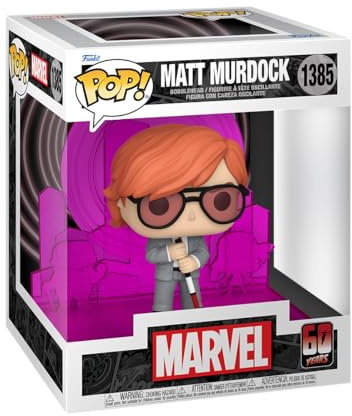 Funko POP! Deluxe: Daredevil 60th - Matt Murdock with Radar - Marvel Comics | Offizielles Superheroes Merch - Vinyl Sammelfigur als Regal Deko - Geschenkidee zum Geburtstag für Fans und Sammler