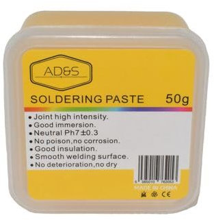 AD&S Soldering Paste 50g, Electrical Solder Flux, No-Clean Solder Grease Professional Mechanic Welding Repair Tool for Phone SMD PCB BGA PGA (Lead Free)