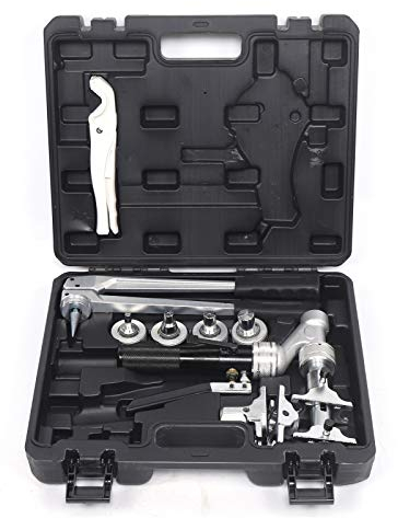 16-32mm Schiebehülsenwerkzeug, 3T Hydraulische Presswerkzeug, Presszange Aufweitzange Rohrpresszange mit 4 Spreizköpfe 2 Pressgabeln, für REHAU HIS 311