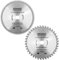 2 Pack - 185mm x 20mm Bore x 40T & 80T TCT Saw Blades. 185mm Circular Saw Blades For Fine Cuts x 20mm Bore + 16mm Bore Reduction Rings Fits Evolution Bosch Makita Ryobi Dewalt Circular Saws Etc