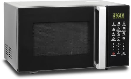 Techomey Microwave Combination Oven 25L, Combination Microwave Oven with 11 Power Levels, Combination Microwave Oven and Grill with 9 Auto Menus, 900W Combination Microwave with Child Lock
