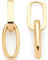 JEWELS BY LEONARDO Kreolen Mathilde 1 Paar • Ohrhänger aus goldfarbenem Edelstahl • abnehmbare Kettenglied-Anhänger • Chunky Chain Look • Schmuck Geschenk für Frauen • 024268