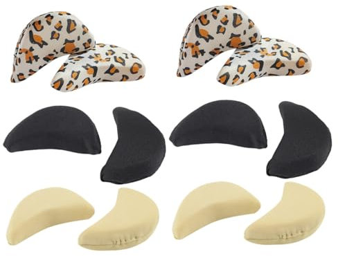 minkissy 6paare Wiederverwendbare Schuhfüller Für Hohe Absätze Füllkissen Zehenpolster Und Einlagen Und Leopardenmuster Für Damen Schuhgröße Anzupassen Und Reibung Zu Verhindern