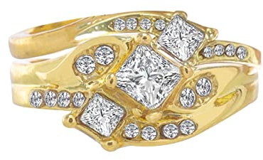 AKTOUR Anelli Magnetici per matrimonio da donna con diamanti Anello in con diamanti in oro rosa Anello Di Onice (Gold, 5)