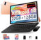 Tablette 2025 Nouvelle Tablettes 10 Pouces Android 14 avec 20Go RAM 128Go ROM 5G+2.4G WiFi, GPS, Octa-Core 2.0Ghz, GMS, 8000mAh, Widevine L1, BT5.0, Tablette Tactile avec Clavier| Souris| Etui-Or Rose