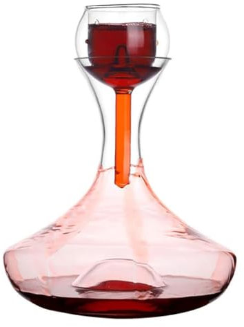ZZTWER 2300ml Red Wine Decanter, Lead-Free Crystal Glass Wine Carafe,Wine Decanter with Wine Shower Funnel Home Quick Decanter