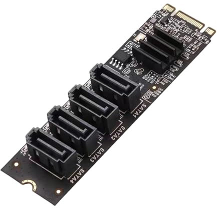 Efficiente 4 Port SATA3.0 Port Expension Adapter Card migliora la gestione dei dati per l'ambiente multiplo