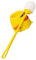 TEMPNAP Little Yellow Duck Toilet Brush Parent- Holder Portable Pocket Scalp Extra Long Toilet Brush Thickened Pocket Comb Walker Parts Soft-up Tray Cute Comb Seat Plastic